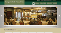 Desktop Screenshot of harriganparksidefuneralhome.com